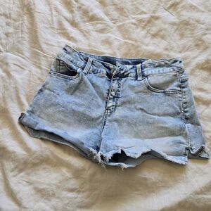 Light Blue Denim Women Shorts